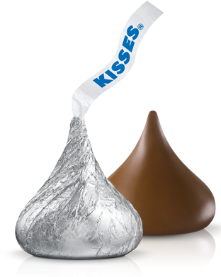 Chocolate Kiss Clipart - Chocolate Hershey Kisses (318x430)