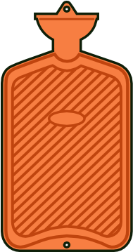 Hot Water Bottle Hi Clipart - Hot Water Bottle Vector (600x358)