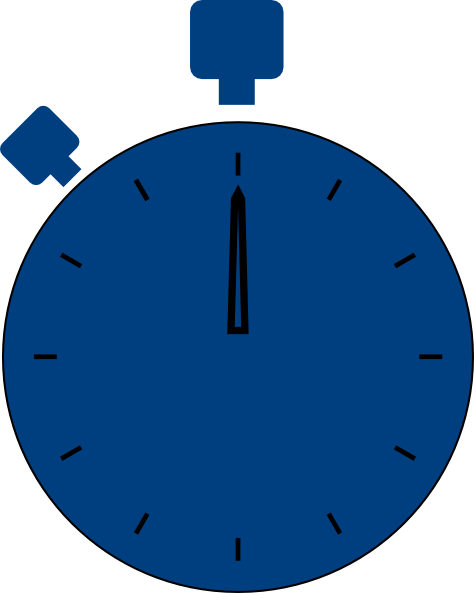 Blue Stop Watch Clip Art At Clker - Clip Art (474x593)
