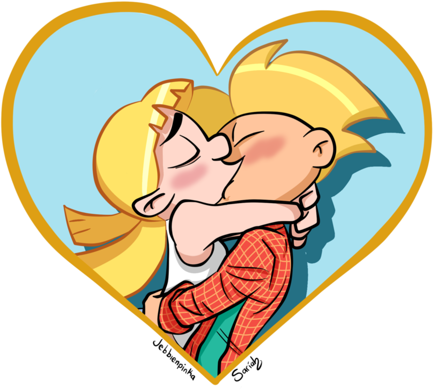 Arnold & Helga Kissing - Kiss Helga X Arnold (894x894)