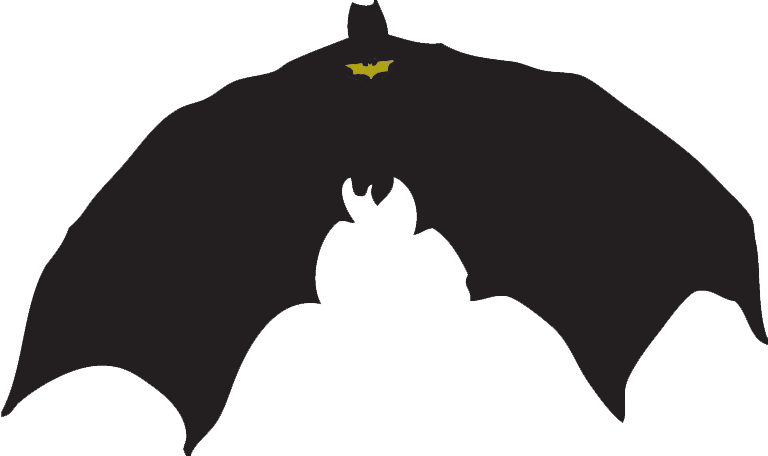 Batman Joker Png Clipart - Batman Silhouette Clipart Png (768x456)