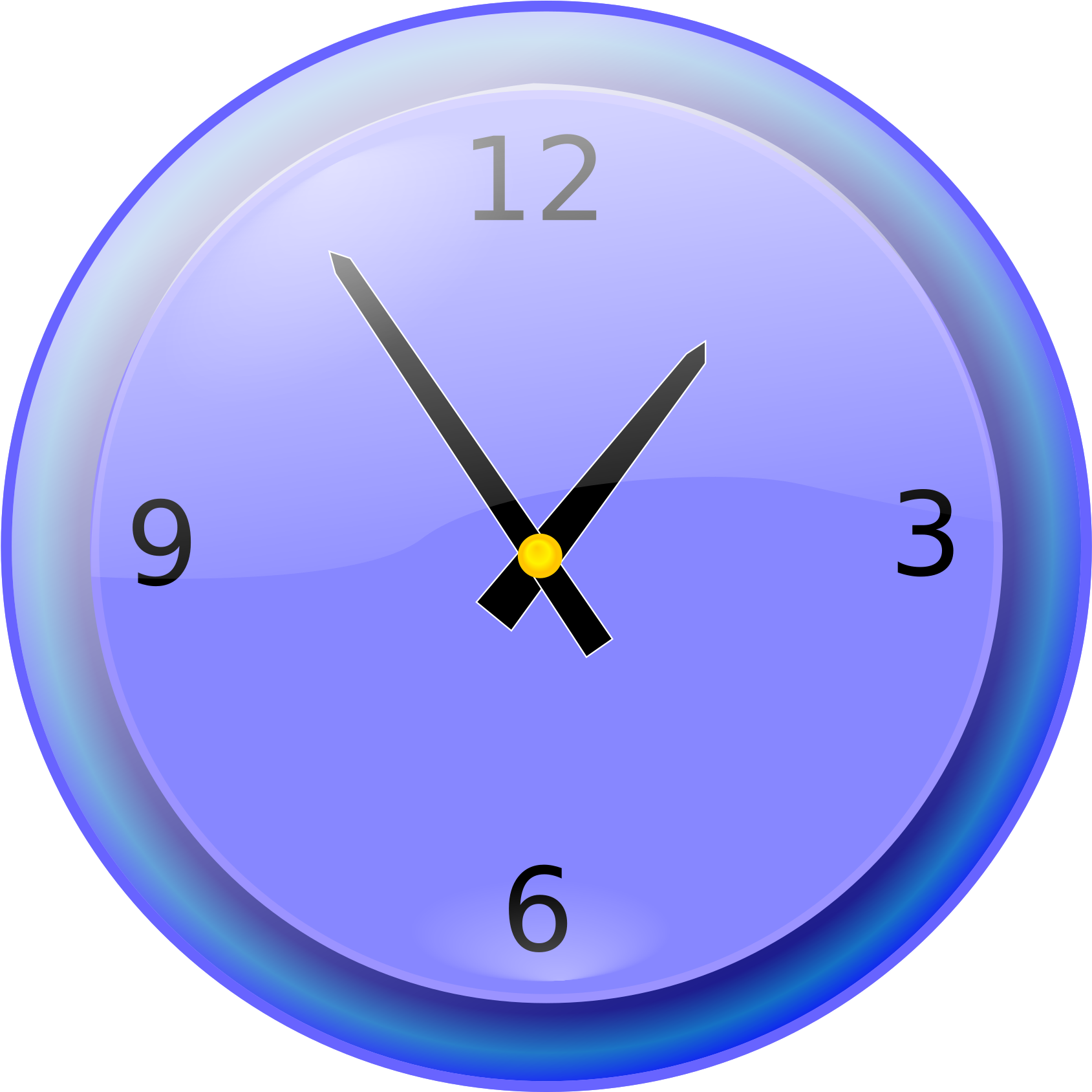 Clipart - Moving Clip Art Clock (2400x1687)