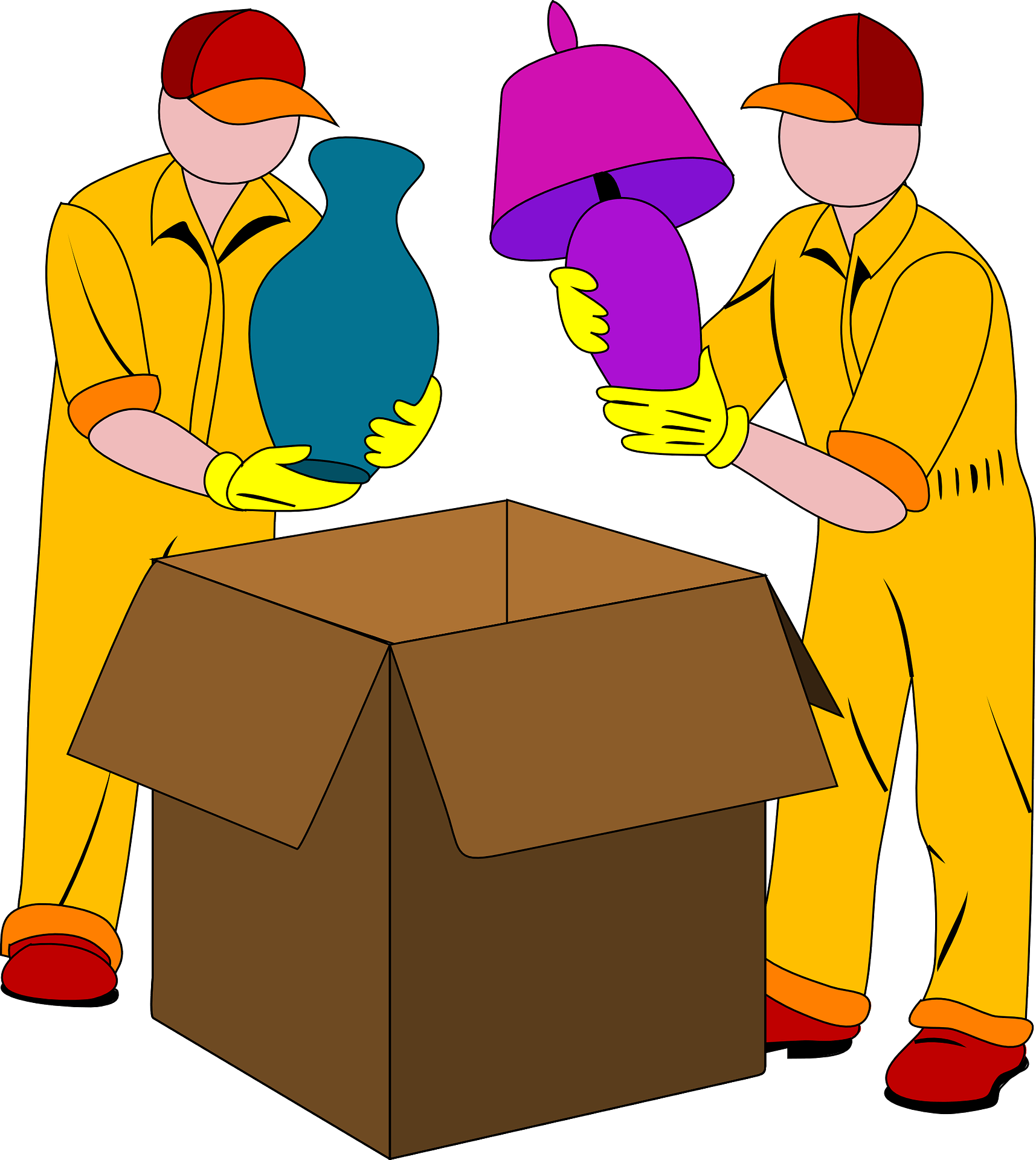 Top 5 Reasons To Hire Professional Movers - Packaging Clipart (1715x1920)