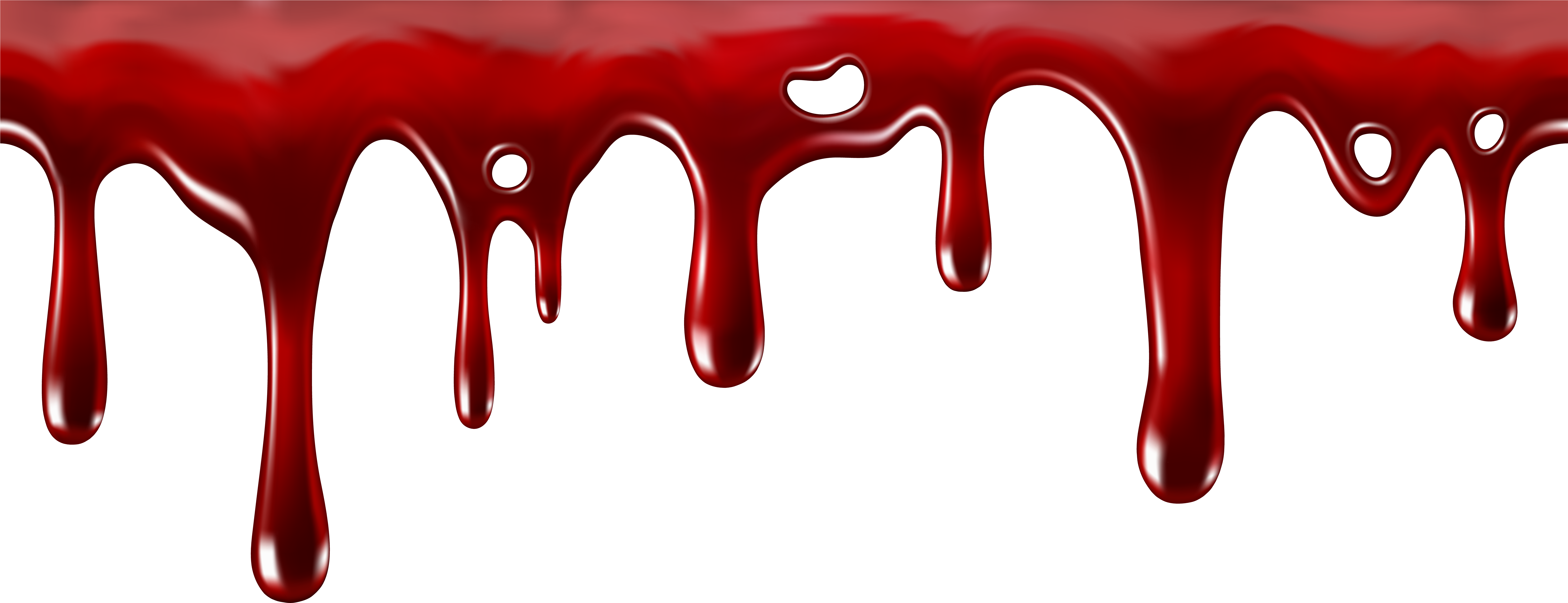 Dripping Blood Decor Transparent Png Clip Art Image - Blood Dripping Transparent (8000x3138)