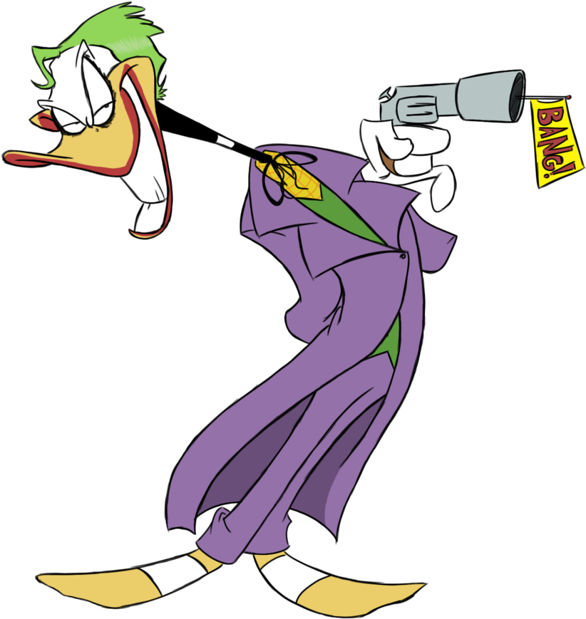 Winter Freak 356 45 Daffy Joker By Winter Freak - Looney Toons Batman (900x900)