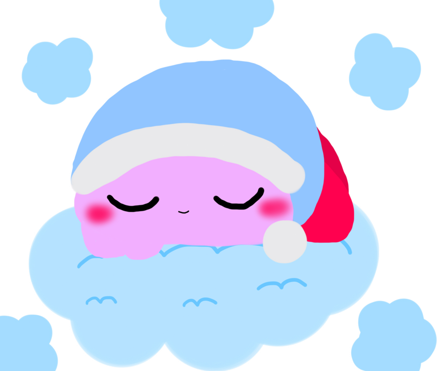 Sleepy Kirby By Whysokirby On Clipart Library - Art (900x765)
