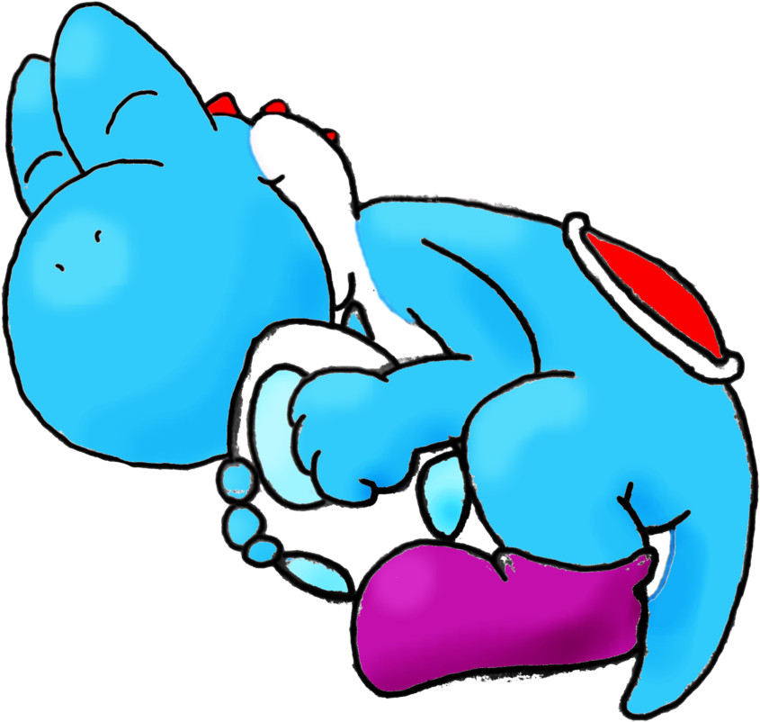 Sleepy Cyan Yoshi By Entin On Clipart Library - Sleepy Cyan Yoshi By Entin On Clipart Library (900x833)