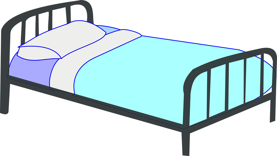 Bed Clipart Transparent - Hospital Bed Clipart (1280x721)