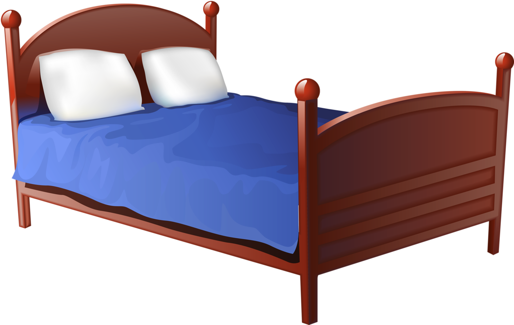 سرير - Bed Clipart (1024x673)