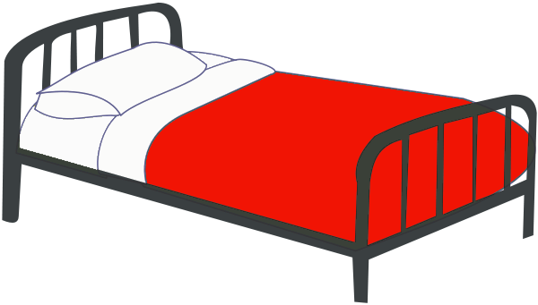 Bed Clipart - Clipart Bed (600x341)