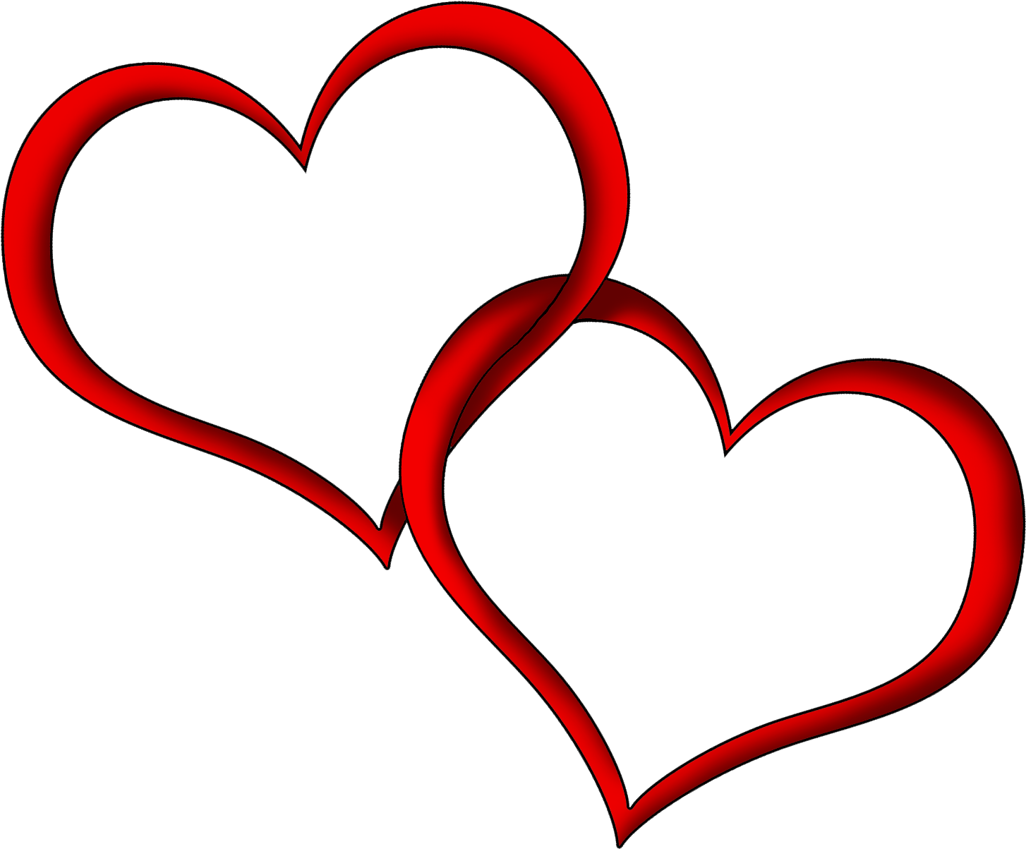 Heart Clipart - Red Hearts (1504x1245)