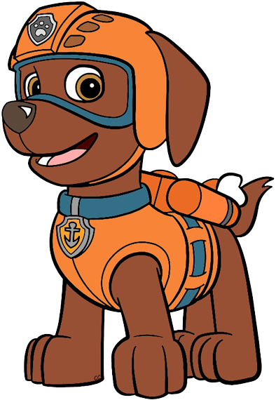 Paw Patrol Clip Art Images Cartoon Clip Art - Marshall Zuma Paw Patrol (394x570)
