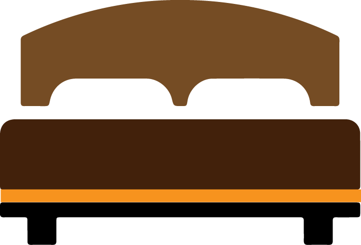 Impeccably Clean Rooms, Bed-king - Bed Front View Png (735x499)