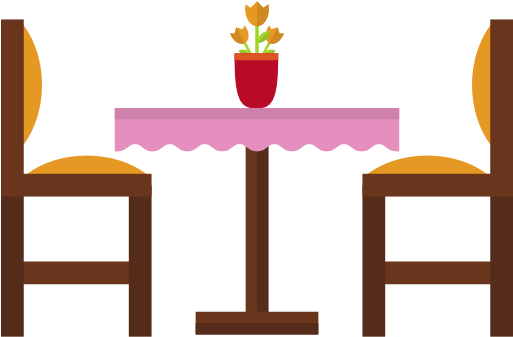 Size - Chairs And Table Transparent Png (512x512)