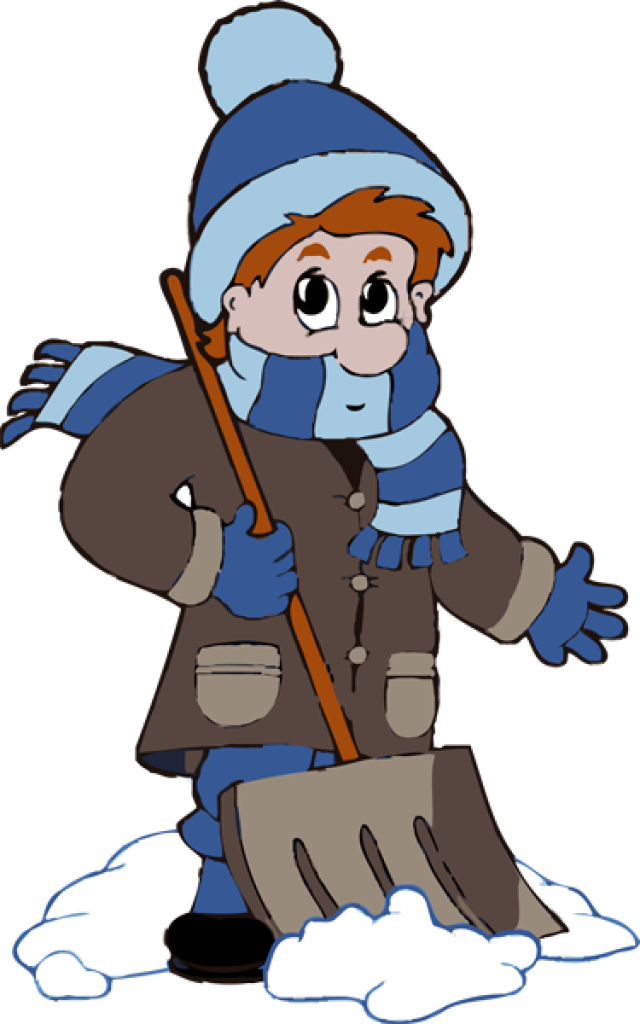 Snow - Shoveling Snow Clip Art (640x1024)