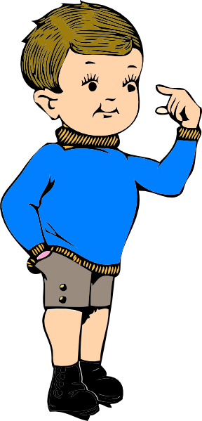 Tan Cliparts - Clip Art Of A Boy (288x599)