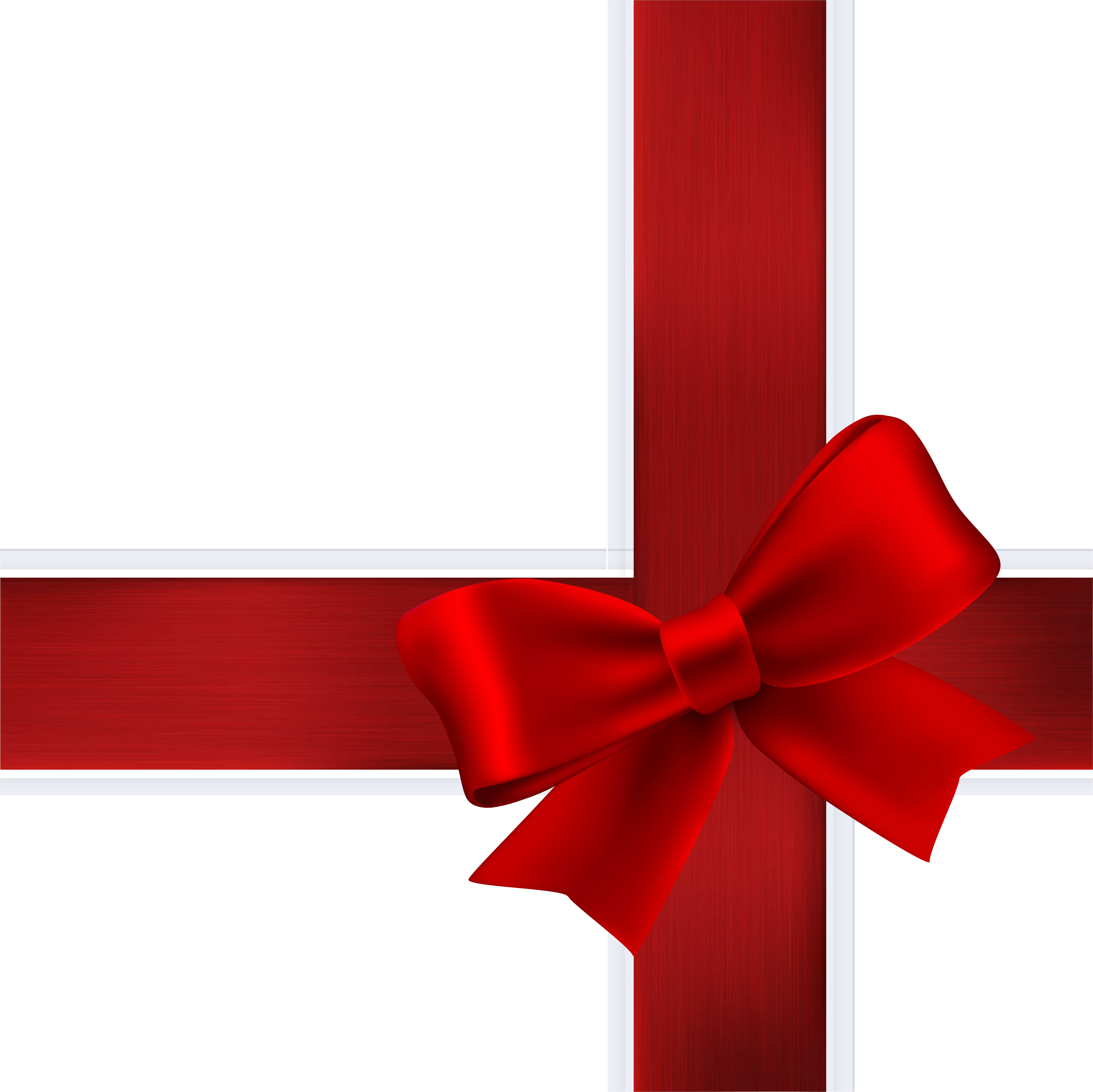 Deco Red Bow Transparent Png Clip Art Image - Deco Red Bow Transparent Png Clip Art Image (7114x7107)