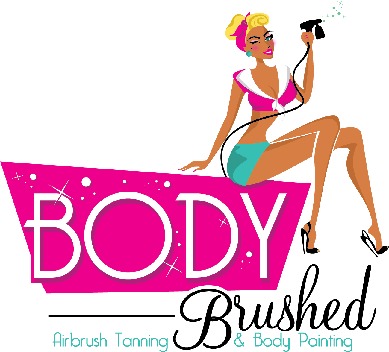 Spray Tan Gun Clipart (1298x1190)