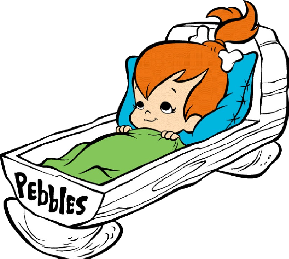 Baby Flintstones Baby Cartoon Characters Baby Clip - Baby Looney Tunes Coloring Pages (600x600)