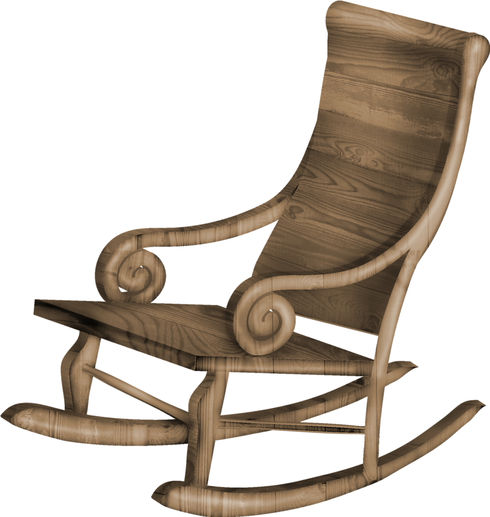Furniture Clipart Transparent - Rocking Chair (1004x1071)