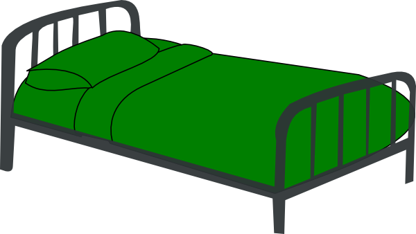 Bed Clipart Transparent - Bed Clip Art Png (600x338)