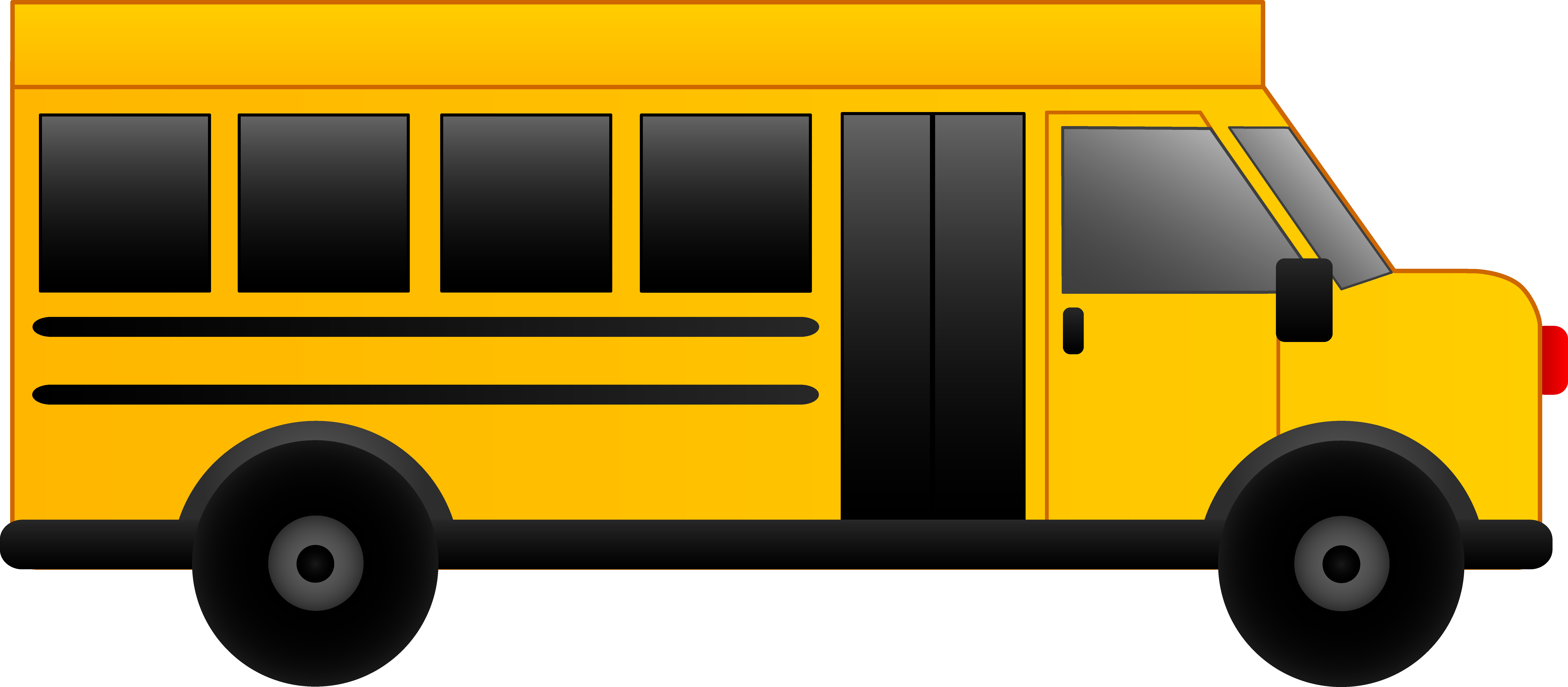 School Bus Clipart - School Bus Vector Art (8820x3863)