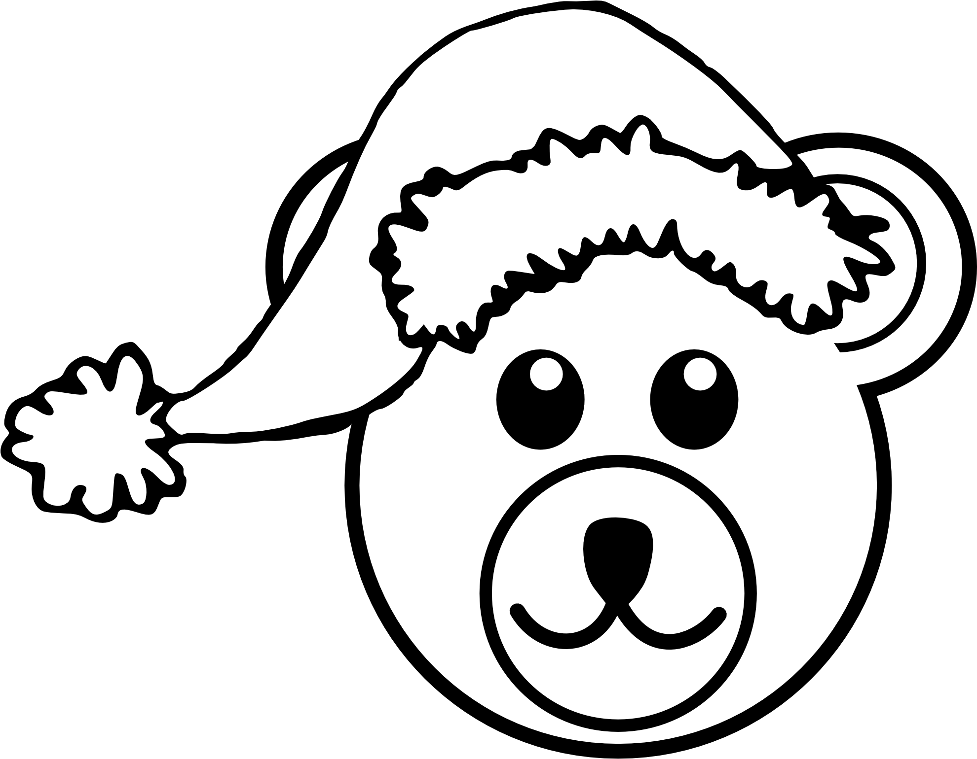 Bed Cartoon Bed Clipart Black - Line Drawing Of Cartoons (1979x1654)