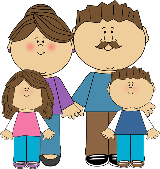 Parents And Children Clipart - Parents Clipart (522x550)