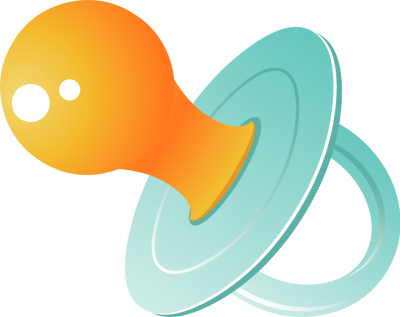 Fotor Family Clip Art - Baby Binky Clip Art (400x317)