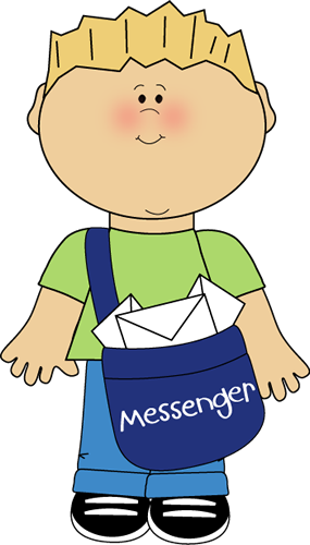 Classroom Messenger - Messenger Clipart (285x500)