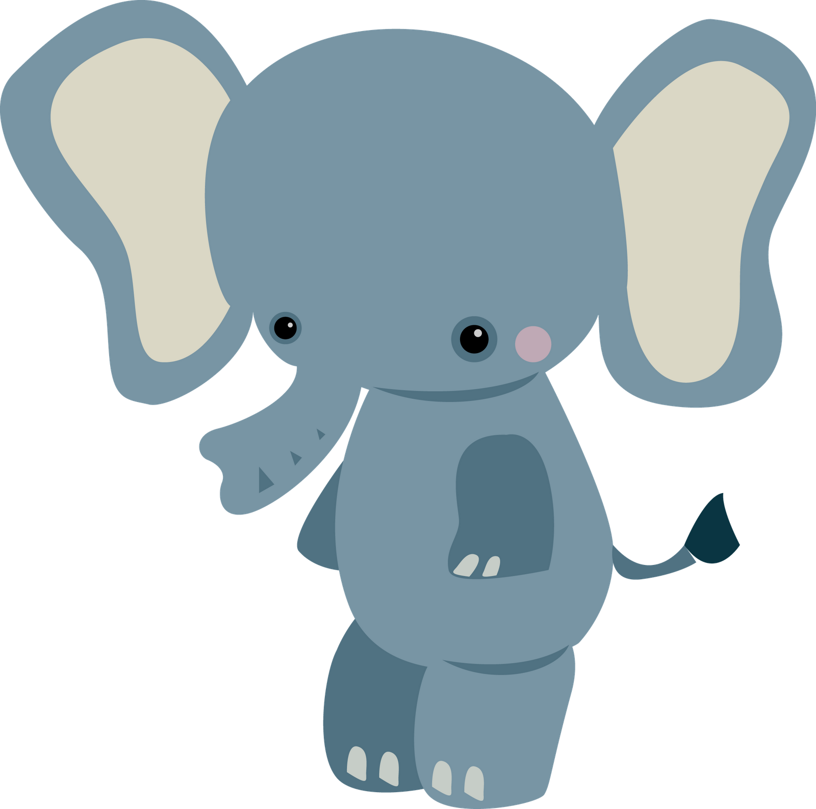 Stuffed Animal Clipart Baby Boy - Baby Animals Clipart (1600x1588)
