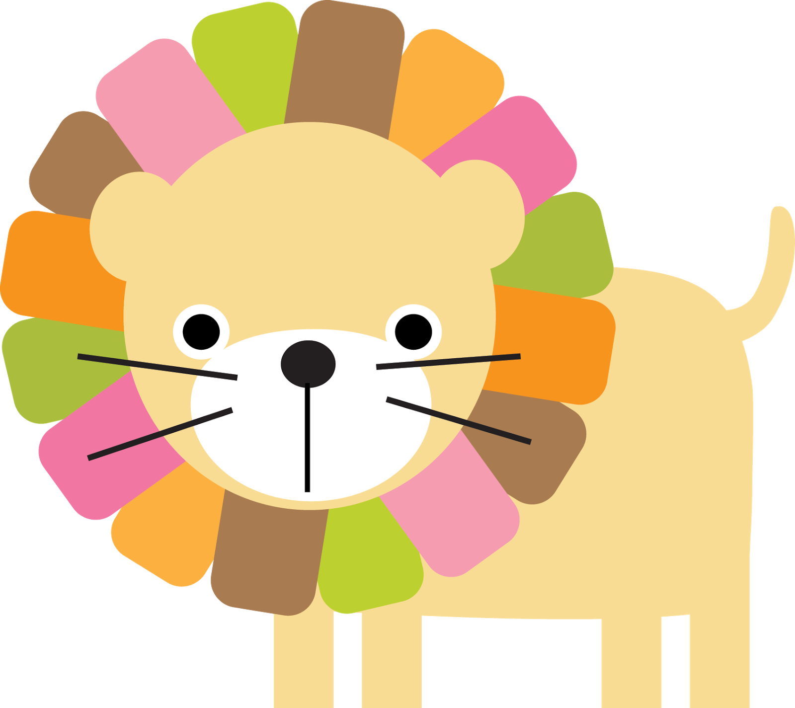 Mod Jungle Lion Wall Mural For Baby Boy Nursery Or - Baby Girl Nursery Room Borders (1600x1425)