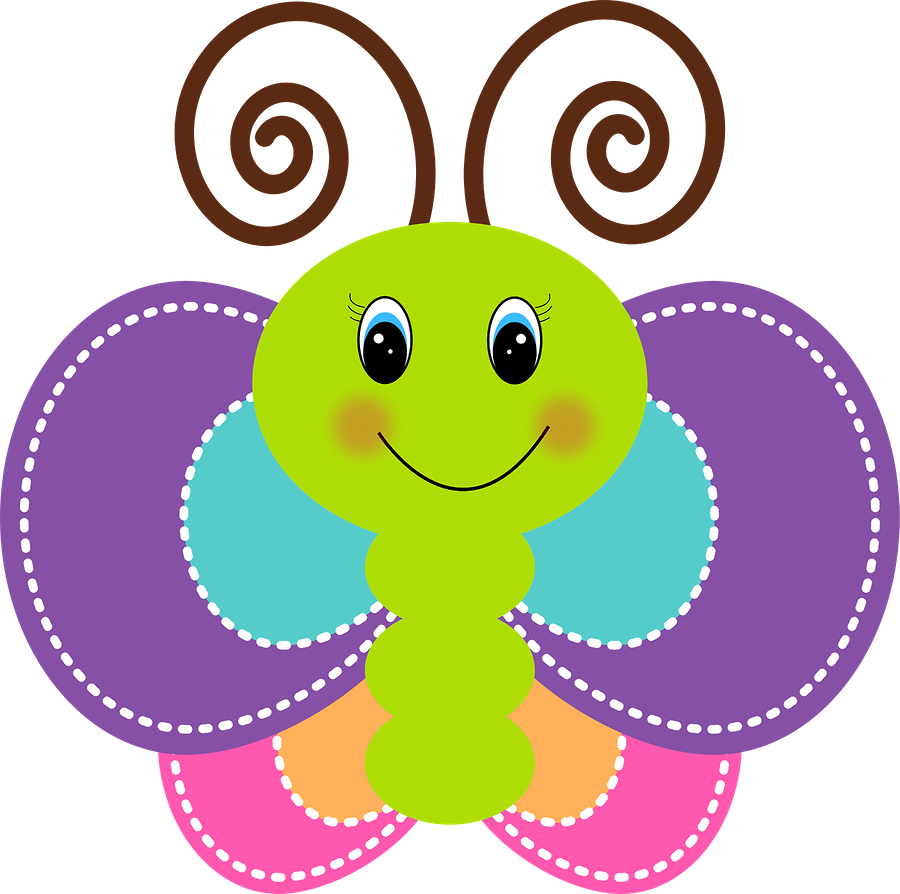 Patterns - Cute Butterfly Clipart (900x894)