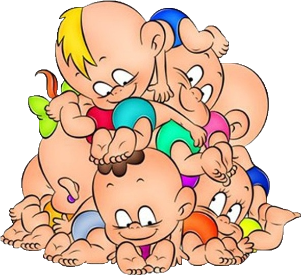 Centering Babies - Group Of Babies Clipart (600x600)