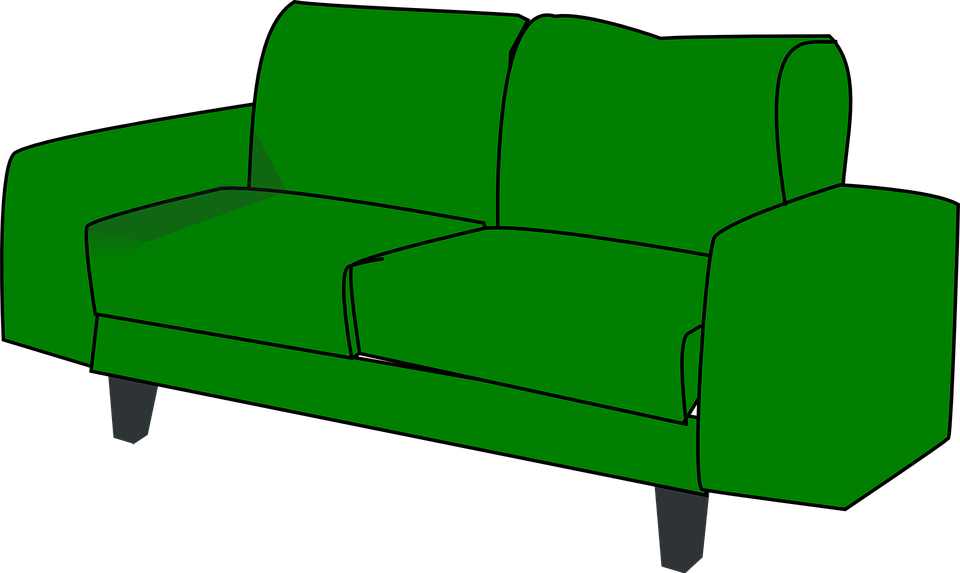 Couch Sofa Furniture Free Vector Graphic On Pixabay - Sofa Clipart (960x573)