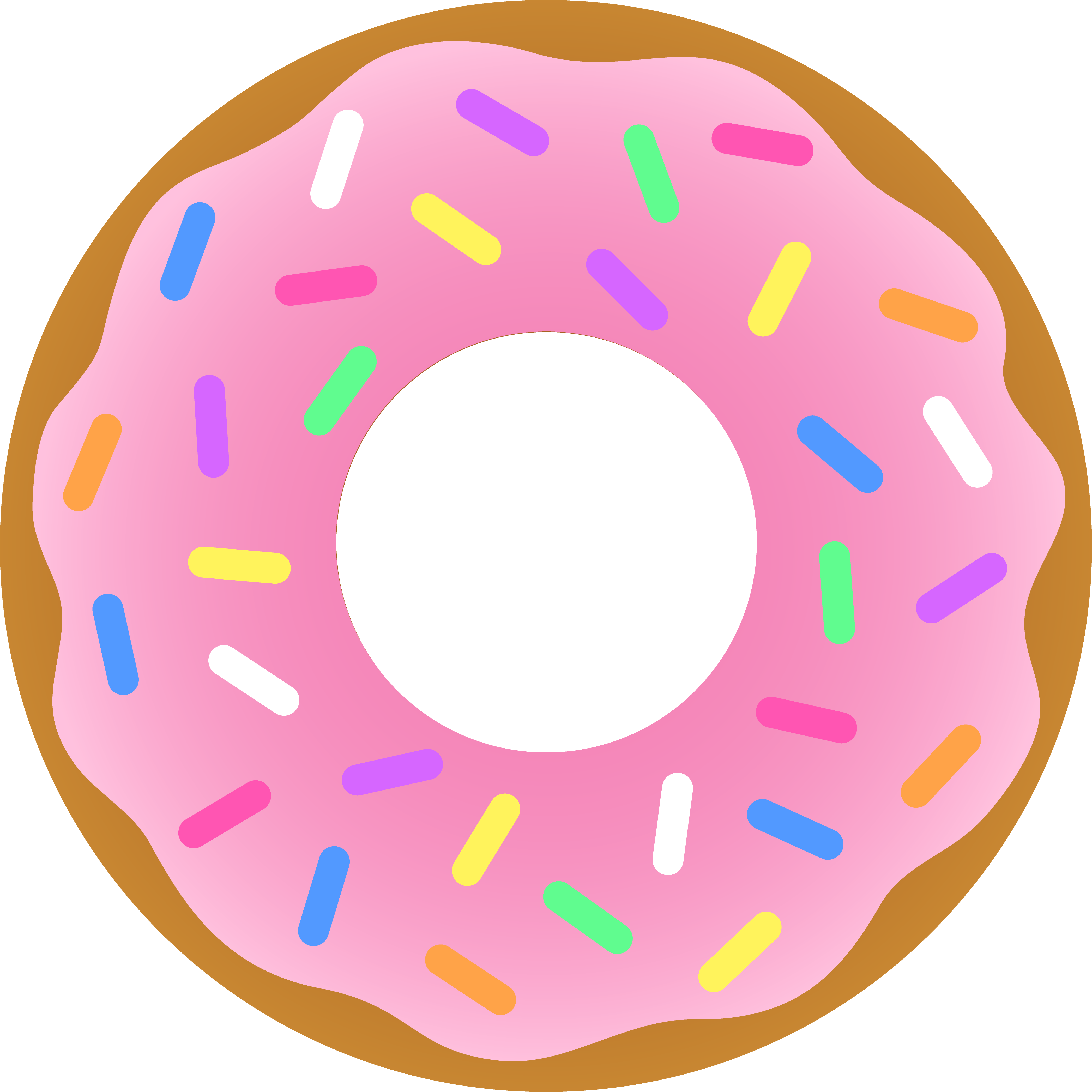 Would You Like Sprinkles With That National Donut Day - Donut Clipart Png (4187x4187)