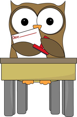 Owl Computer Cliparts - Owl School Clip Art (299x450)