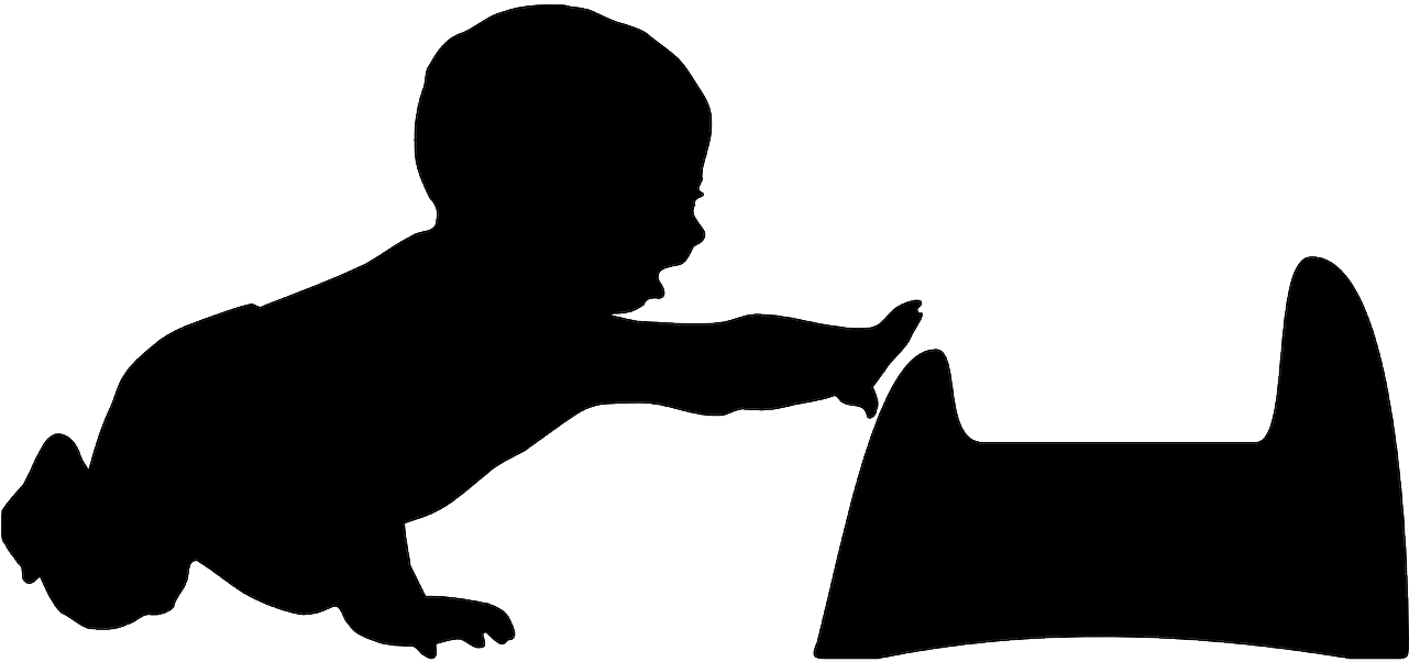 Going Potty Before Bed Time - Baby Silhouette Clip Art (1280x640)