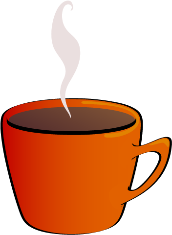 Free Clip Art Coffee Mug - Clipart Cup Of Coffee (380x500)