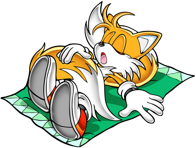 Sleep Clipart - Tails Miles Prower Slep (760x575)