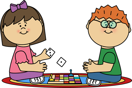 Kids Board Gameclip Art - Play Board Games Clipart (450x299)