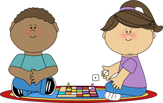 Kids Playing With Toys Clipart Board Games Clipartkids - Math Game Clipart (550x348)