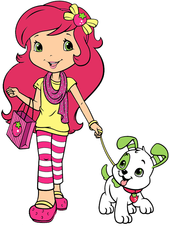 Pupcake Strawberry Shortcake Walking Pupcake - Strawberry Shortcake Cartoon Pupcake (550x732)