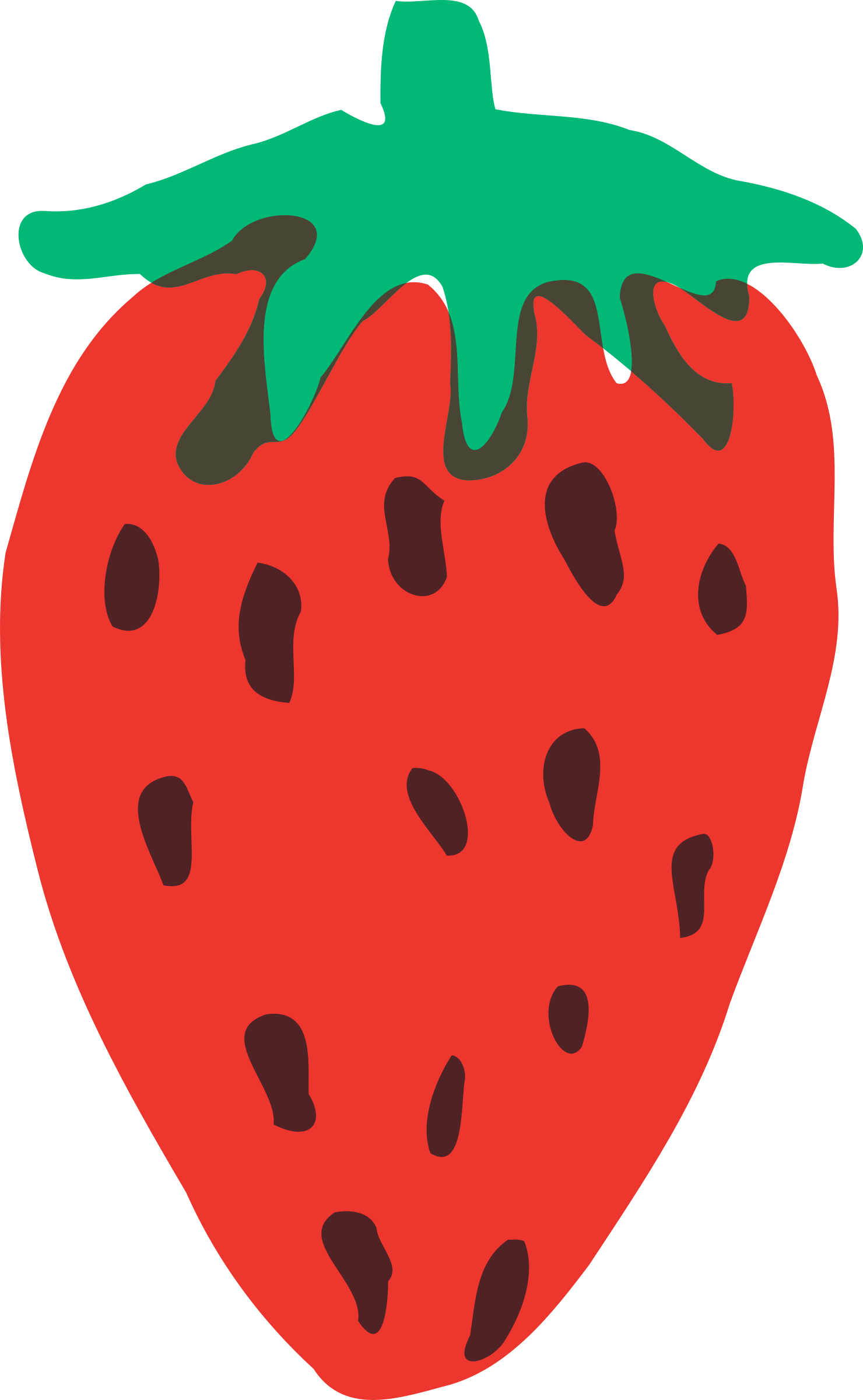 How To Set Use Strawberry Svg Vector - Small Strawberry Clipart (1480x2400)