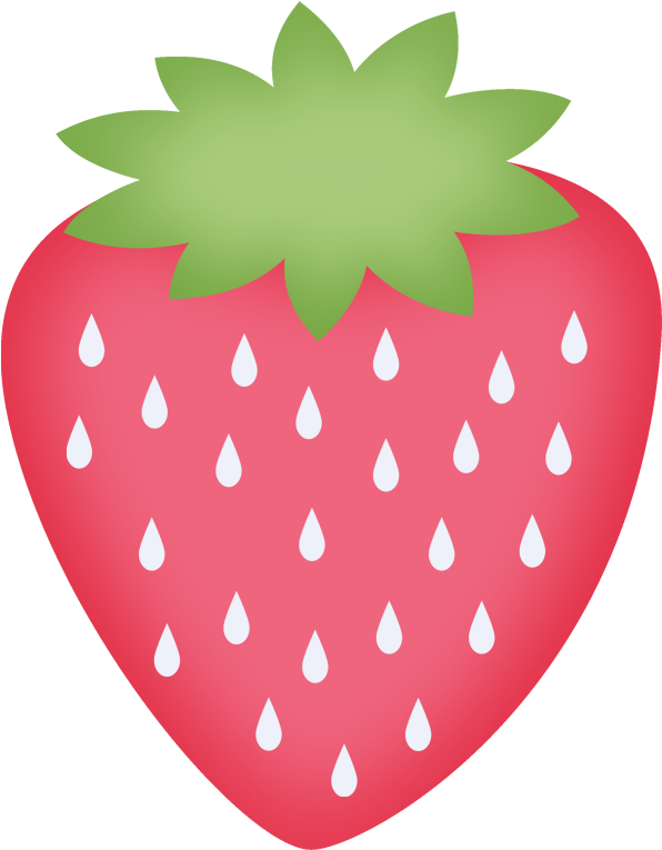 Say Hello Food Clipartfood Itemsstrawberriesfree - Strawberry Clipart (604x773)