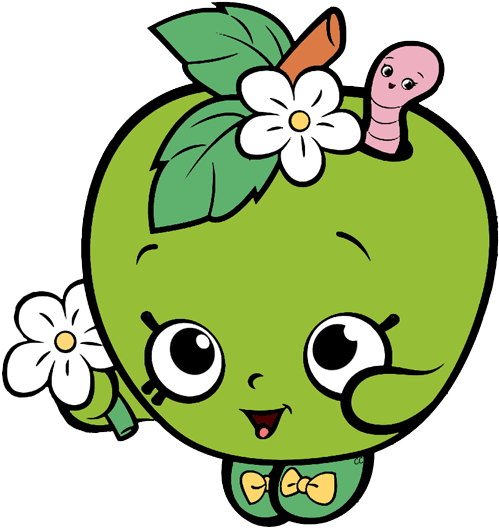 Strawberry Kiss Spilt Milk Sneaky Wedge Apple Blossom - Shopkins Apple Blossom Clipart (505x534)