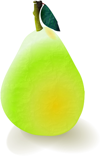 Pear Png Images - Custom Pear Shower Curtain (600x600)