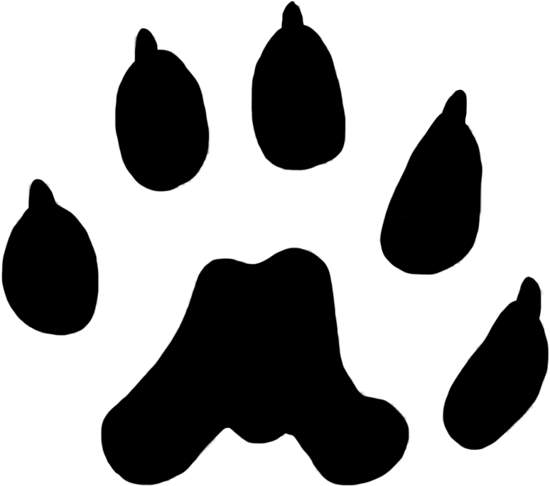 Weasel Clip Art - Weasel Paw Print (881x1004)