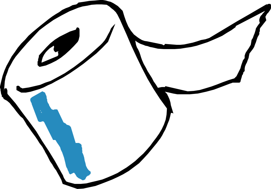 Free Bathroom Clip Art - Free Clipart Toilet Paper (900x628)
