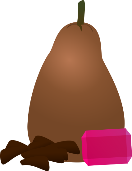 Brown Pear - Bosc Pear (441x572)